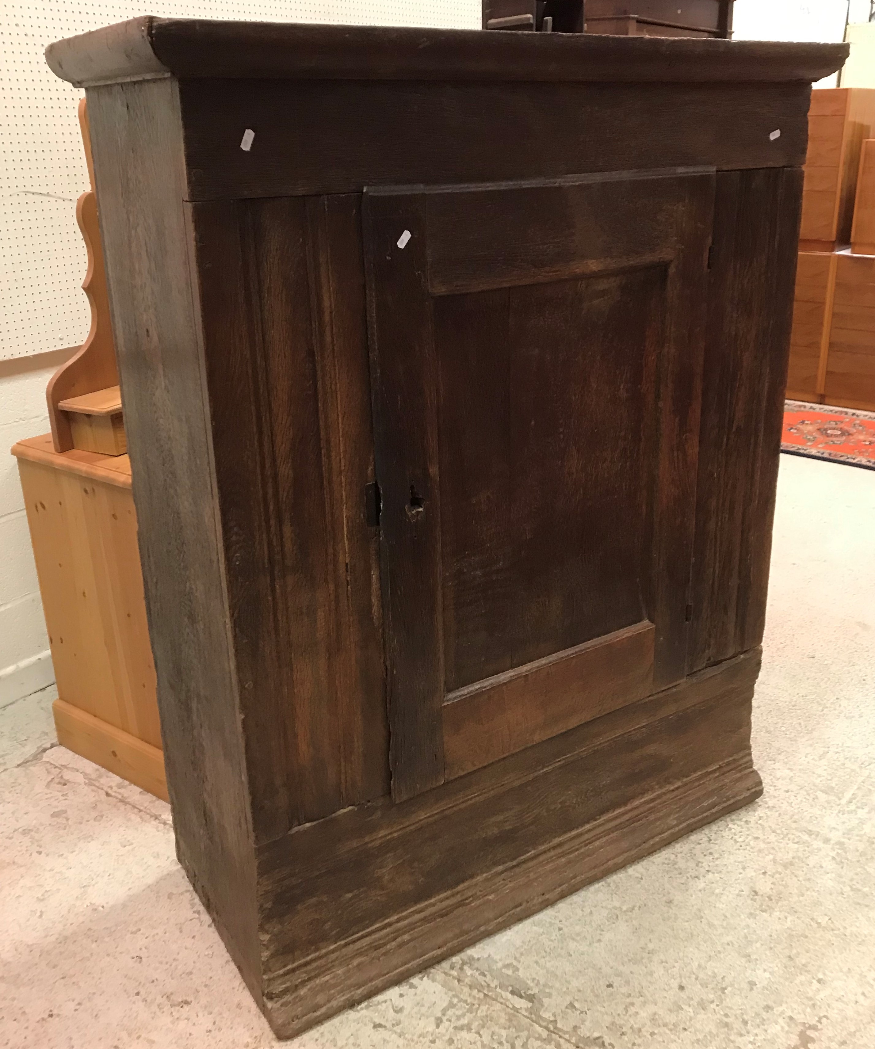 A 17th Century Dutch oak cupboard,