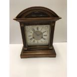 A circa 1900 German mahogany cased mantel clock,