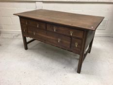 An 18th Century oak side table,