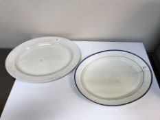 A collection of various Victorian and later serving dishes