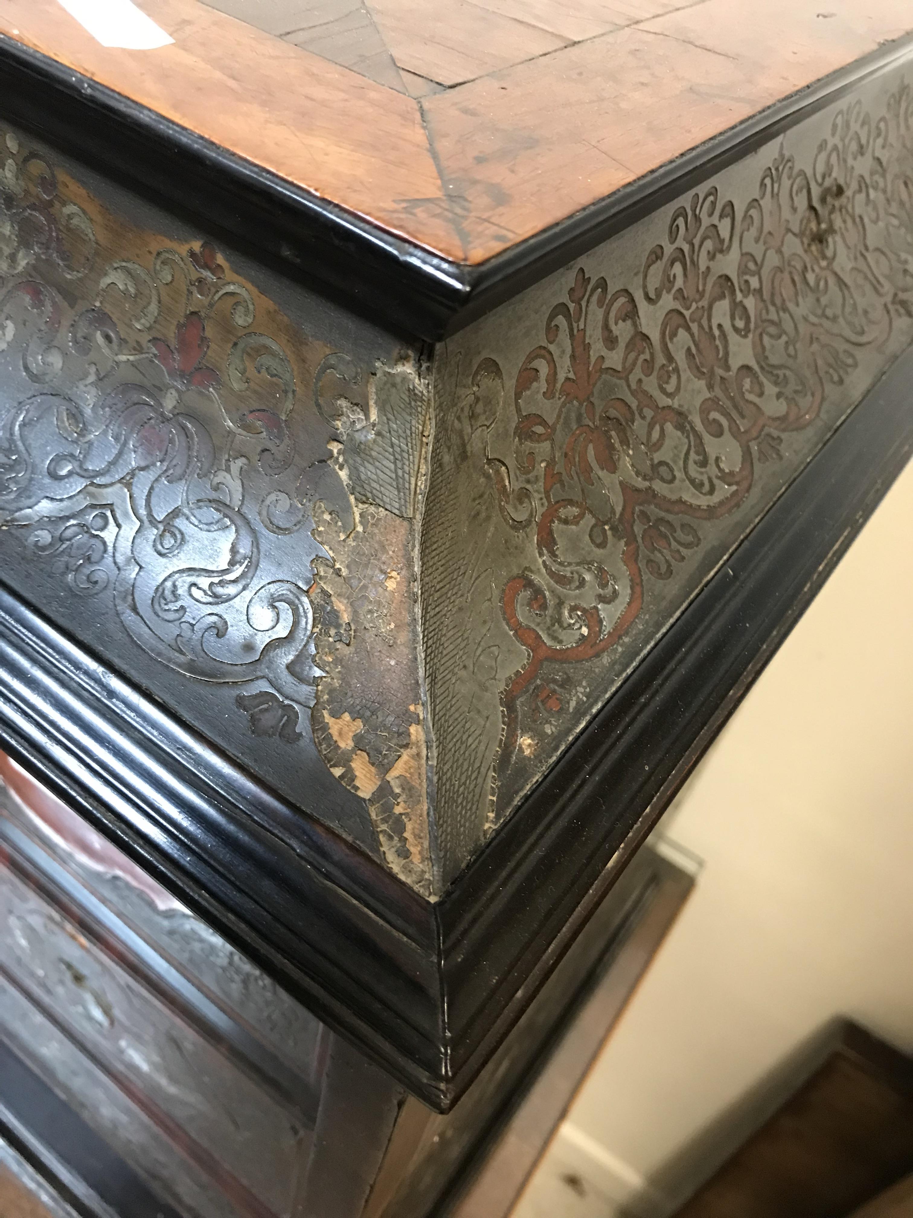 An 18th Century Boulle work tabletop cabinet, - Image 28 of 112