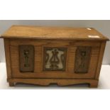 An early 20th Century oak cased polyphon of 'Radio' form,