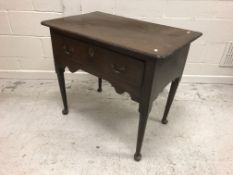 A circa 1800 Provincial oak side table,