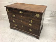 A late George III mahogany chest,