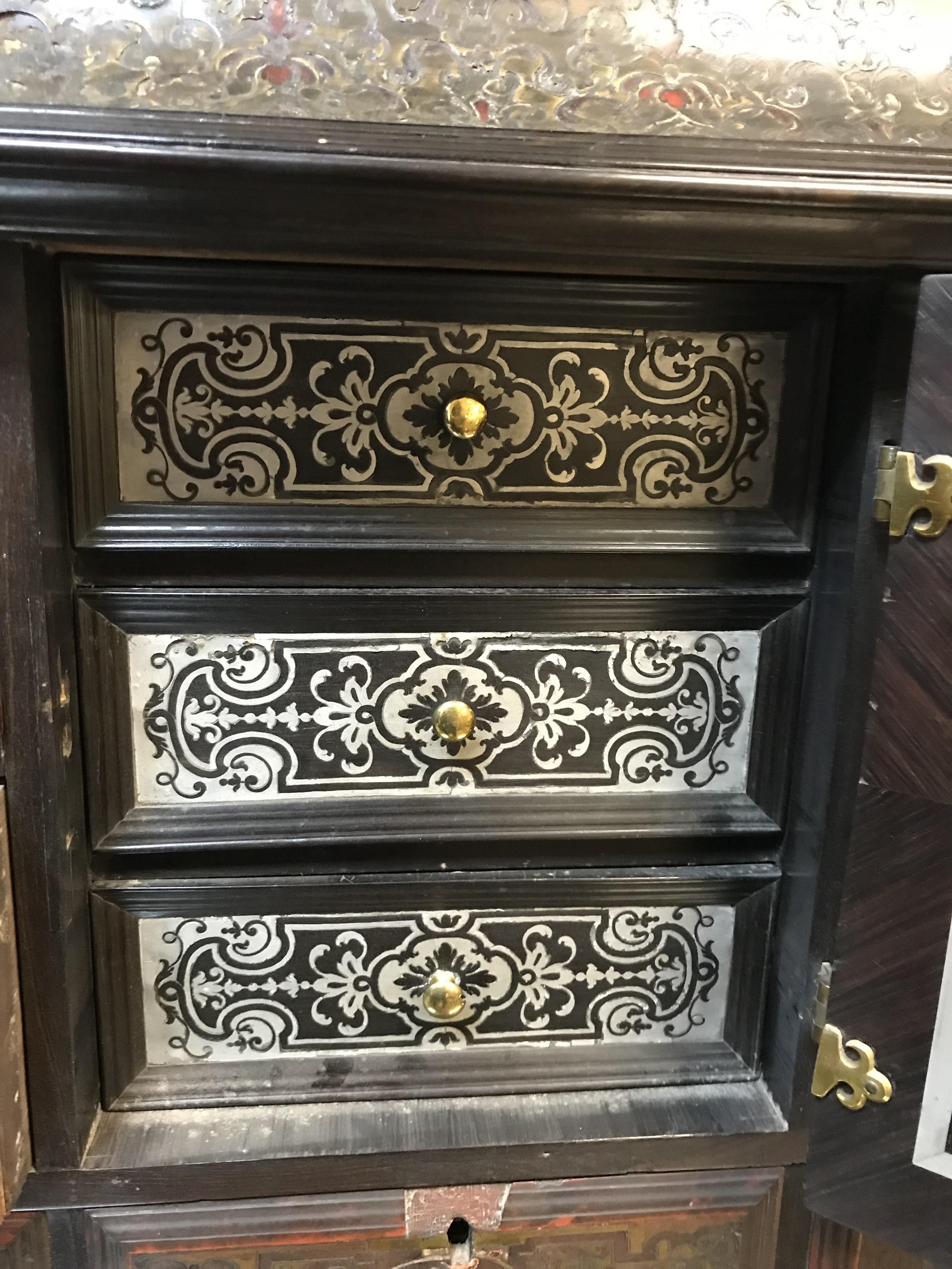 An 18th Century Boulle work tabletop cabinet, - Image 51 of 112