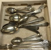 A pair of Victorian silver pickle forks (by Jehoiada Alsop Rhodes & Barber, Sheffield 1877),