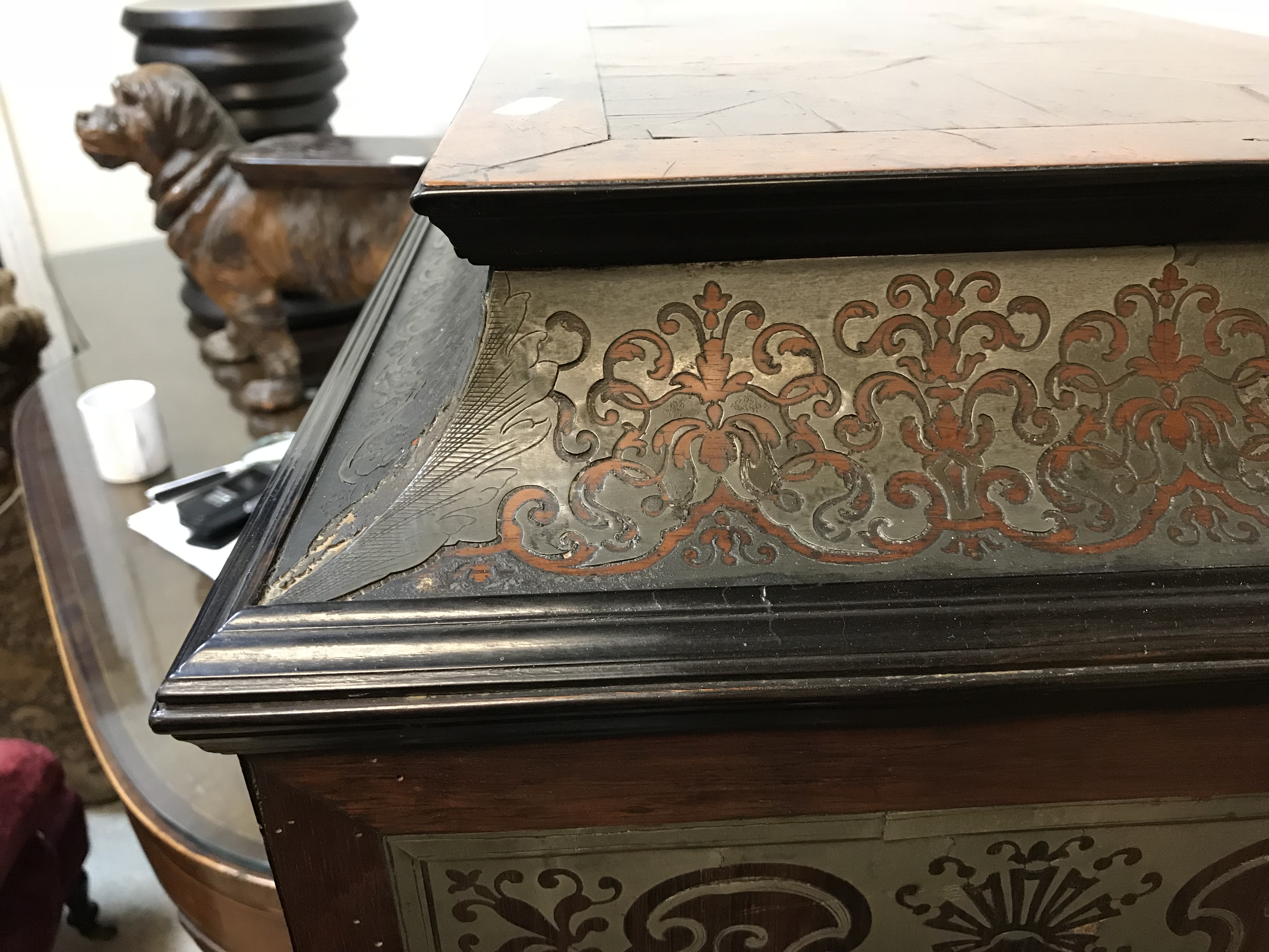 An 18th Century Boulle work tabletop cabinet, - Image 76 of 112