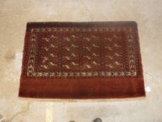 A Bokhara Juval rug,