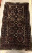 A Belouch tribal rug,