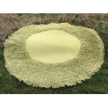 A JAB Anstoetz Lana F+ green Panorama rug