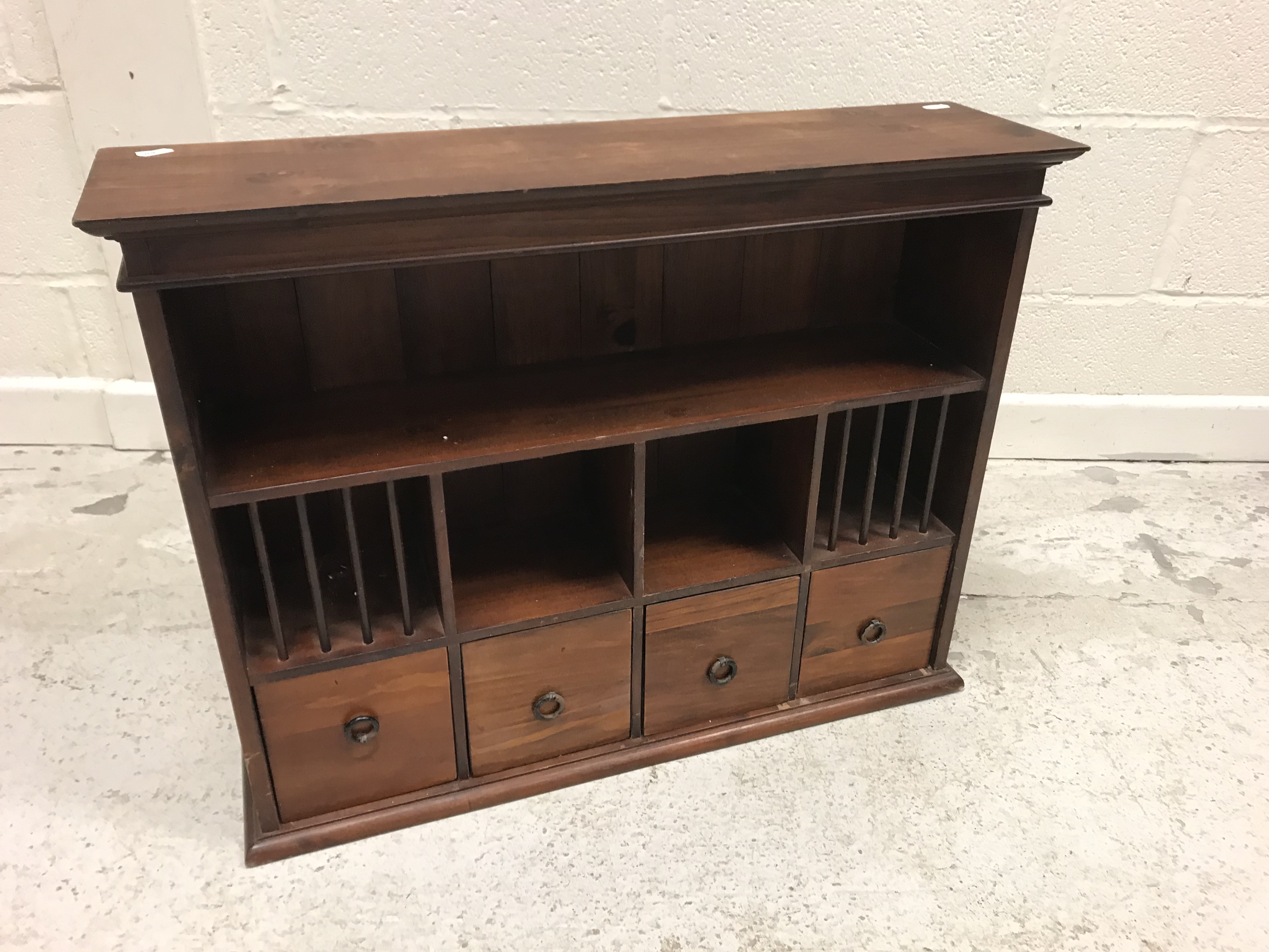 A 20th Century oak rectangular drop-leaf gate-leg dining table with single end drawer in the 18th - Image 3 of 3