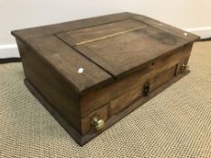 A 19th Century mahogany clerk's desk,