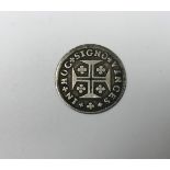 A Johannes V silver 120 Reis coin circa 1750-60, un-dated,