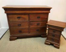 A modern cherry wood chest,