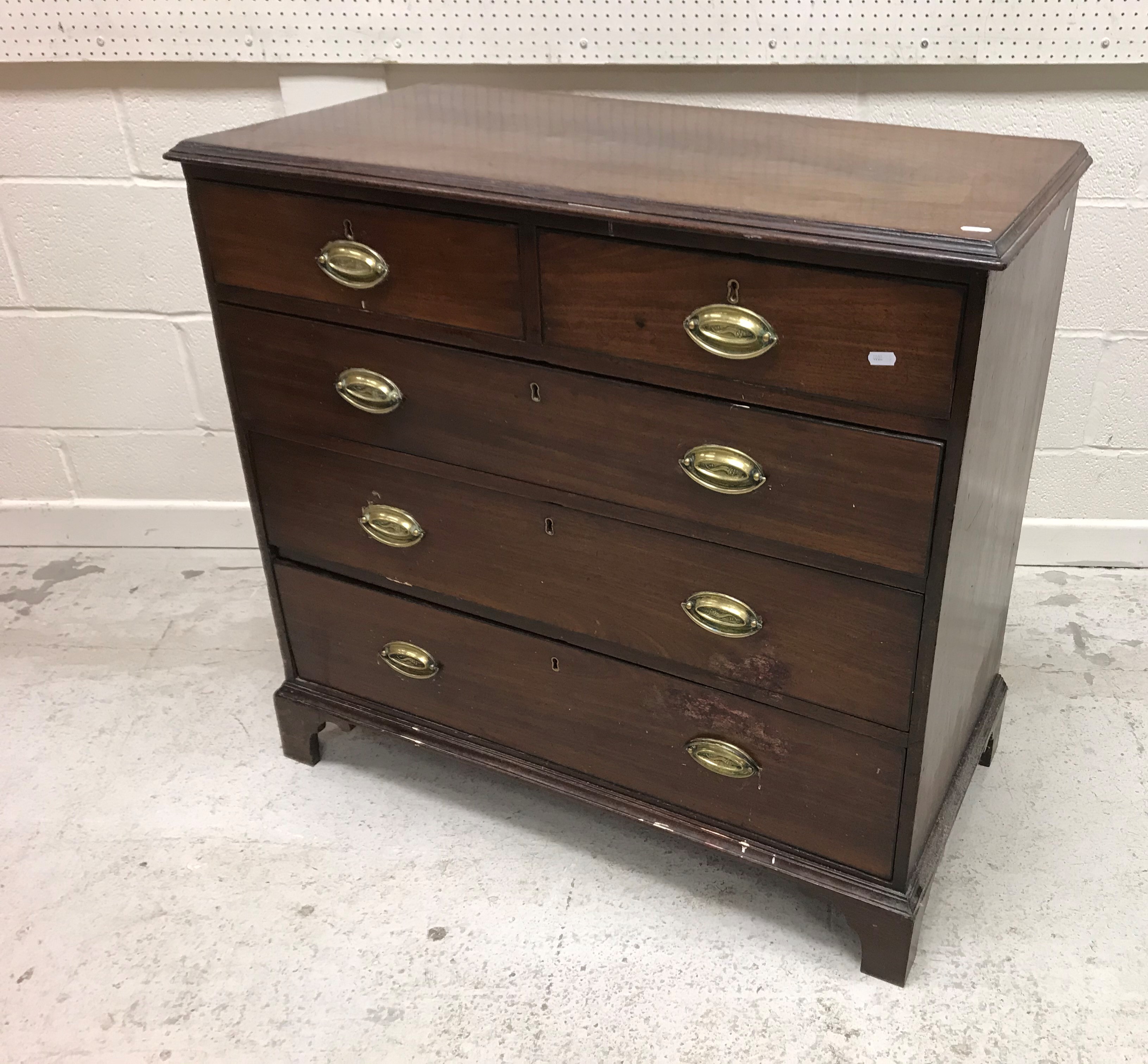 A 19th Century mahogany chest,