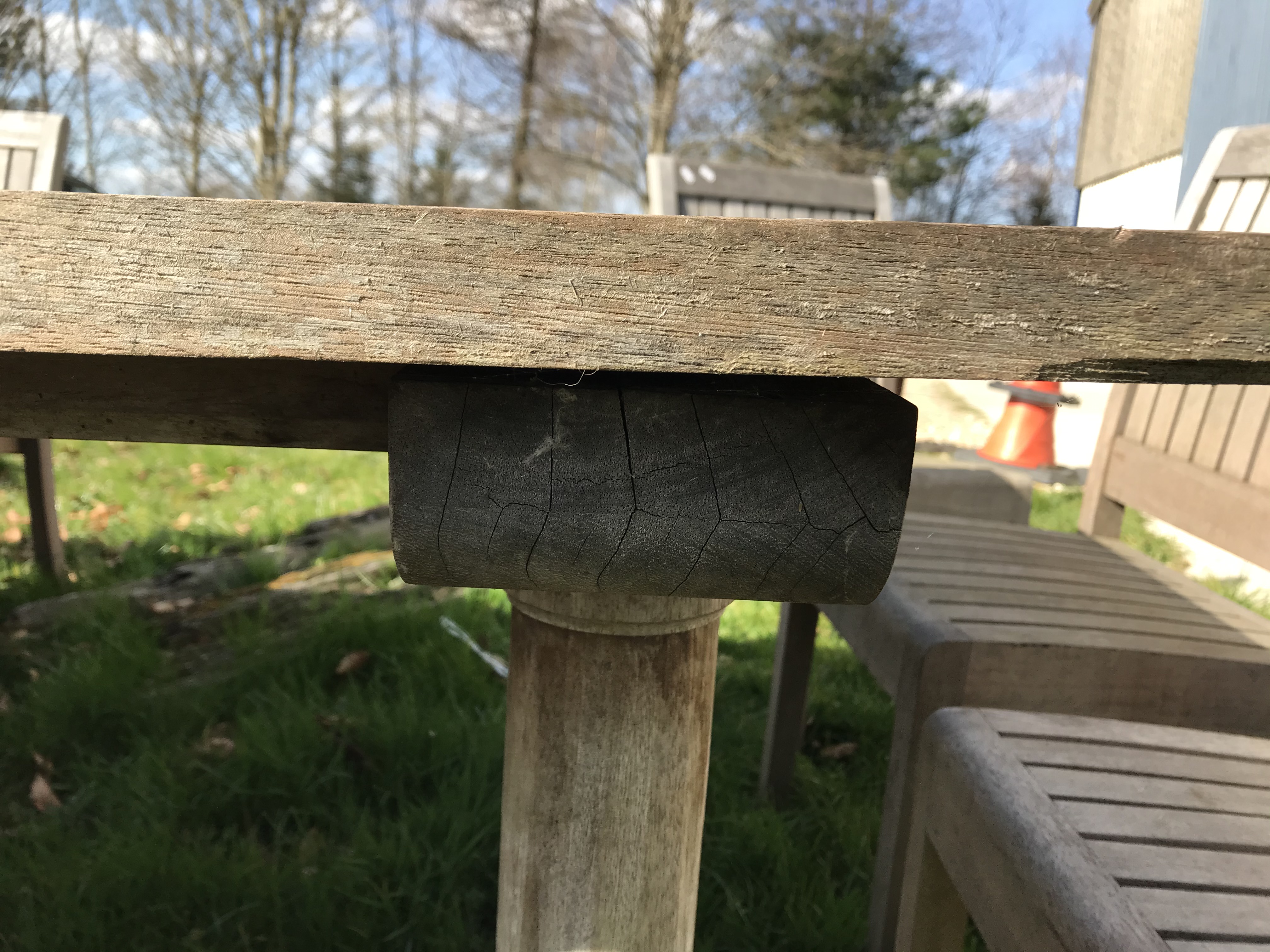 A modern teak rectangular garden table, - Image 16 of 16