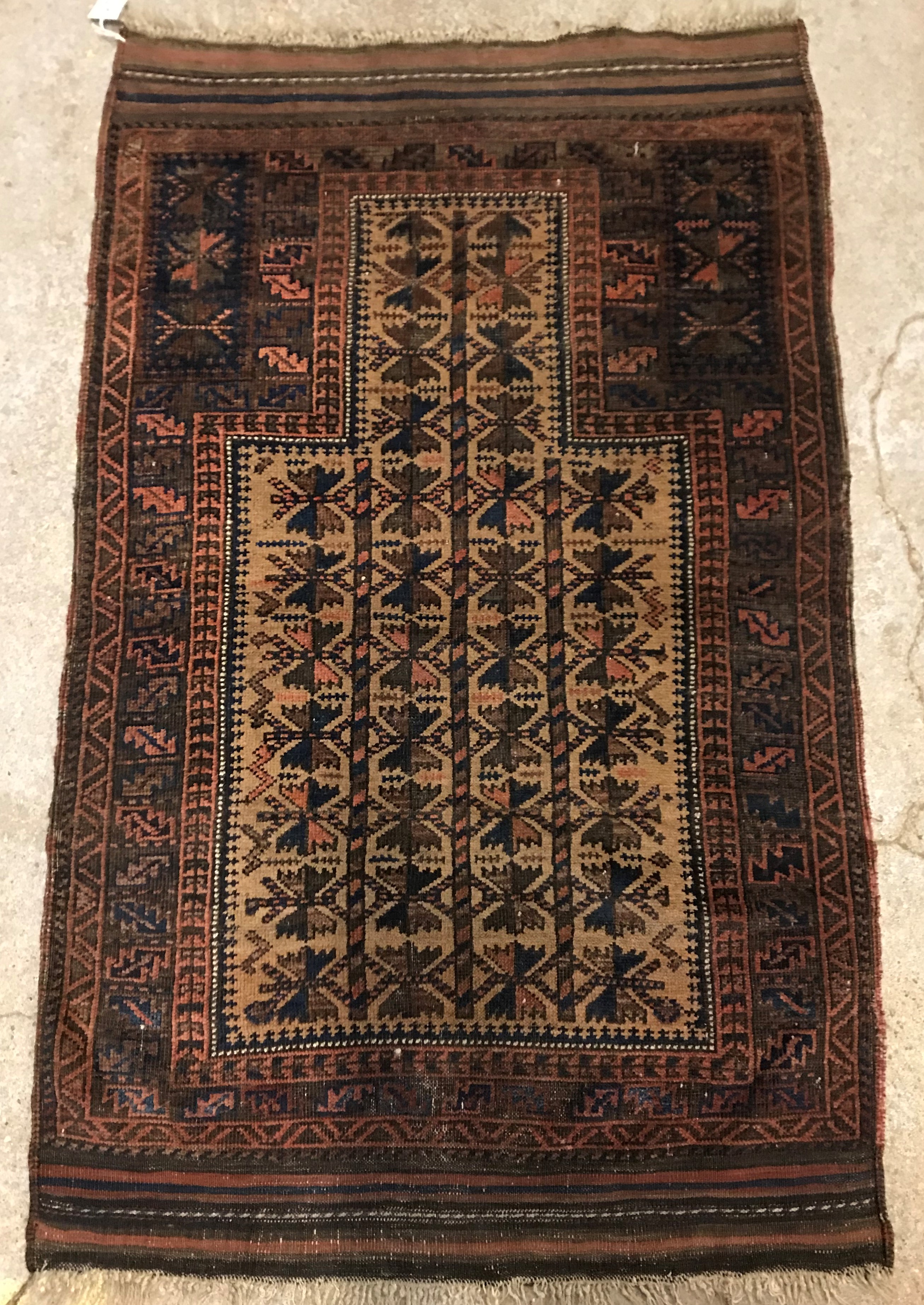 A Belouch tribal prayer rug,
