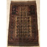 A Belouch tribal prayer rug,