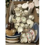 A Susie Cooper 'Talisman' part tea set comprising teapot,