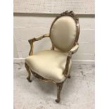 An Edwardian mahogany and satinwood inlaid Sheraton Revival salon tub chair with upholstered back,