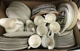 A box of china wares to include Royal Doulton 