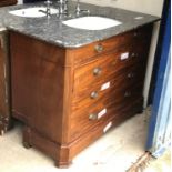 A 19th Century French mahogany commode,