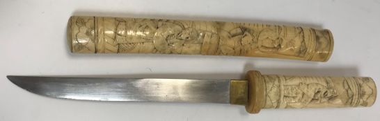 A 19th Century Meiji period Japanese tanto,