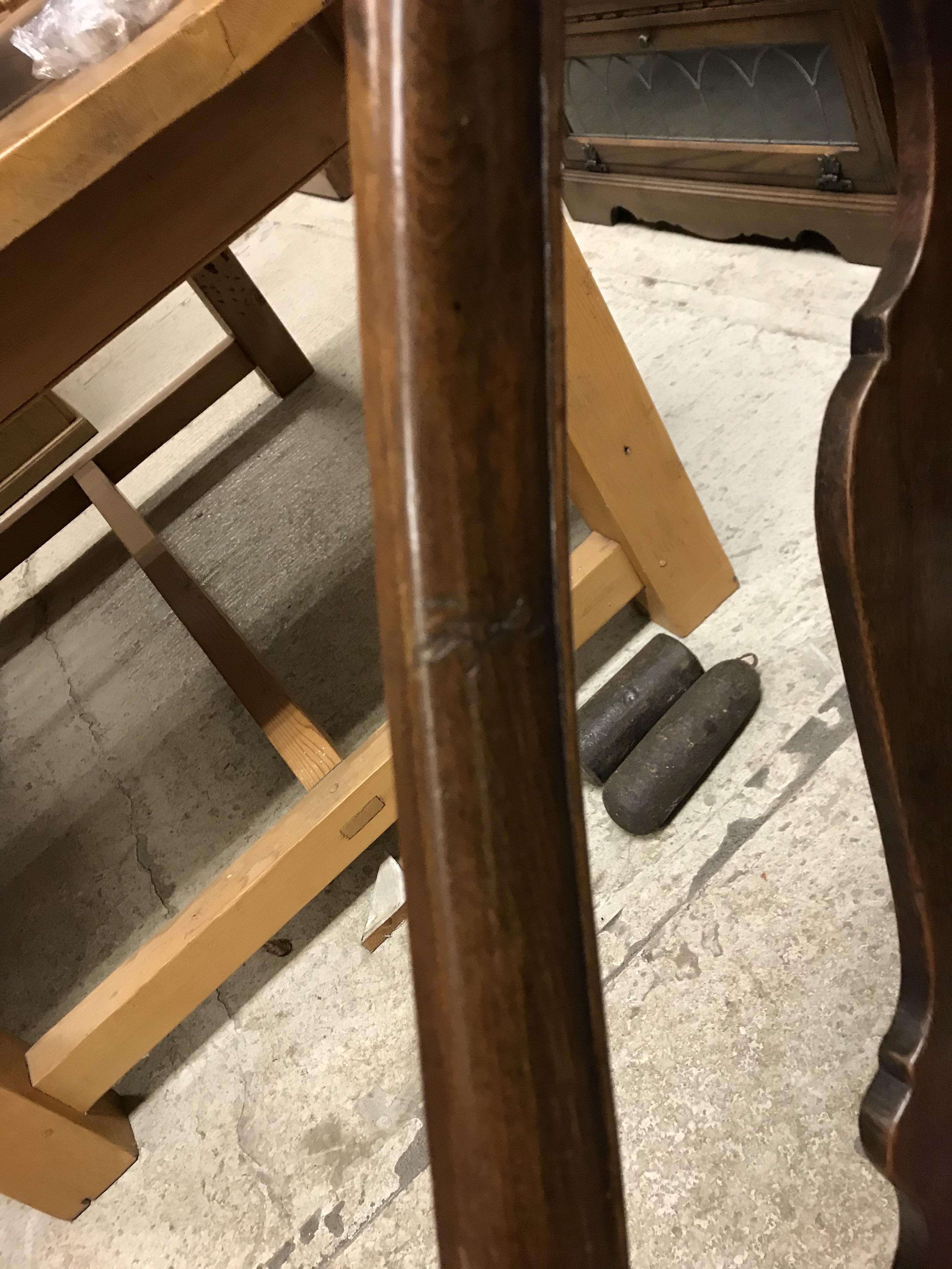 A pair of 18th Century walnut framed low chairs with scroll carved top rail and vase shaped back - Image 25 of 51