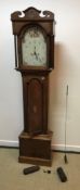 A 19th Century oak cased long case clock,