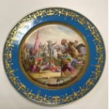 A 19th Century Sevres cabinet plate,