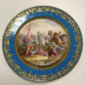 A 19th Century Sevres cabinet plate,