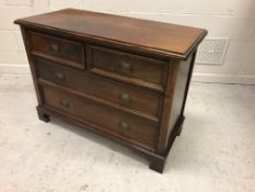 A circa 1900 mahogany chest,