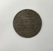 A late 18th Century copper token, half p