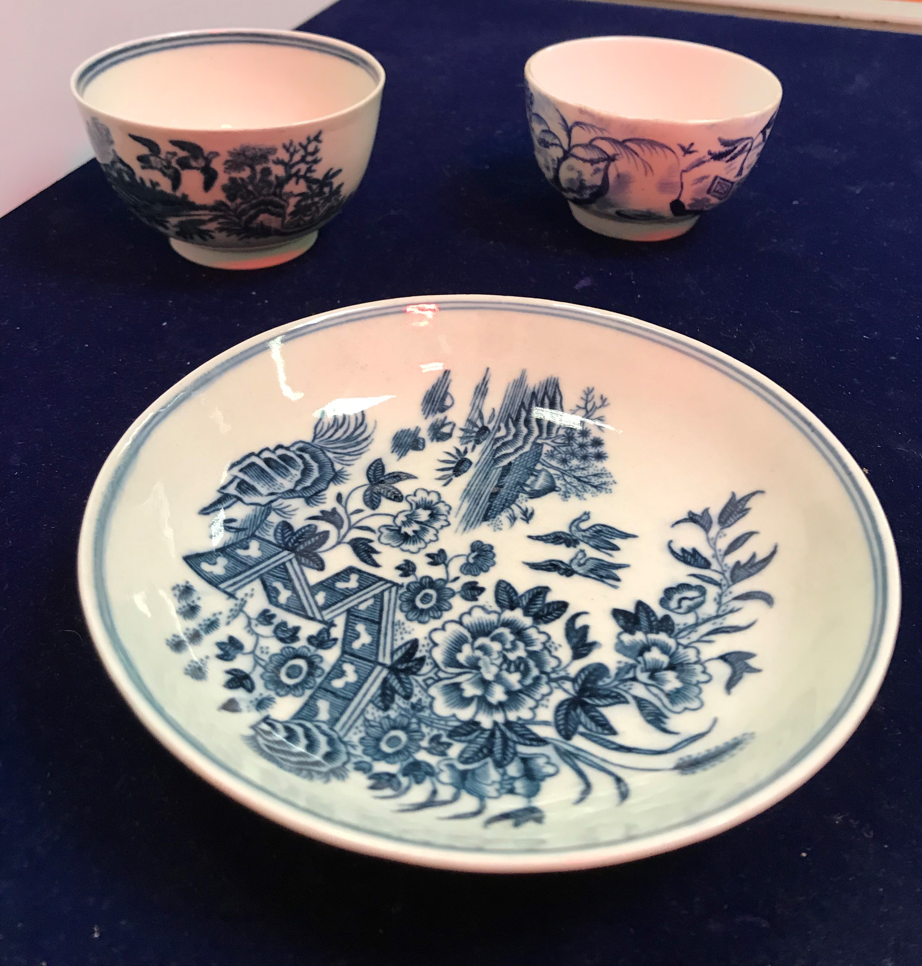 An 18th Century Worcester blue and white