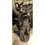 A Biomagnetic Dual Strap golf bag and co