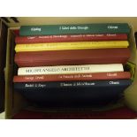 Two boxes of Italian books to include RU