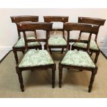 A set of five Victorian mahogany bar bac