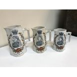 A graduated set of three Victorian Jubil