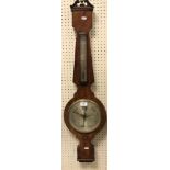 A 19th Century mahogany banjo barometer