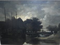 JOHN CROME (1768-1821) "River scene near