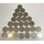 A collection of 29 x 50p pieces "Johnson