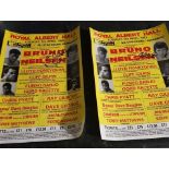 Signed Poster - Boxing at the Royal Albert Hall 5th April 1983 Frank Bruno v Eddie Neilsen.