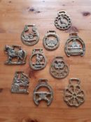 Collection of 28 vintage horse Brasses donated by Alan Rice-Smith