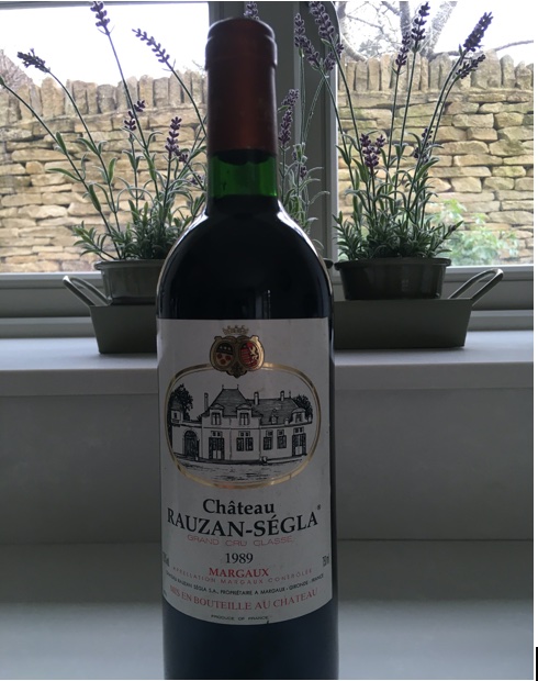 A Bottle of Chateau Ruzan-Segla Grand Cru Classe 1989 Margaux.