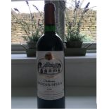 A Bottle of Chateau Ruzan-Segla Grand Cru Classe 1989 Margaux.