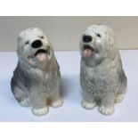 Two Beswick "Old English Sheepdog" figures (2232),