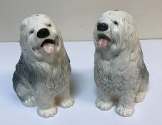 Two Beswick "Old English Sheepdog" figures (2232),