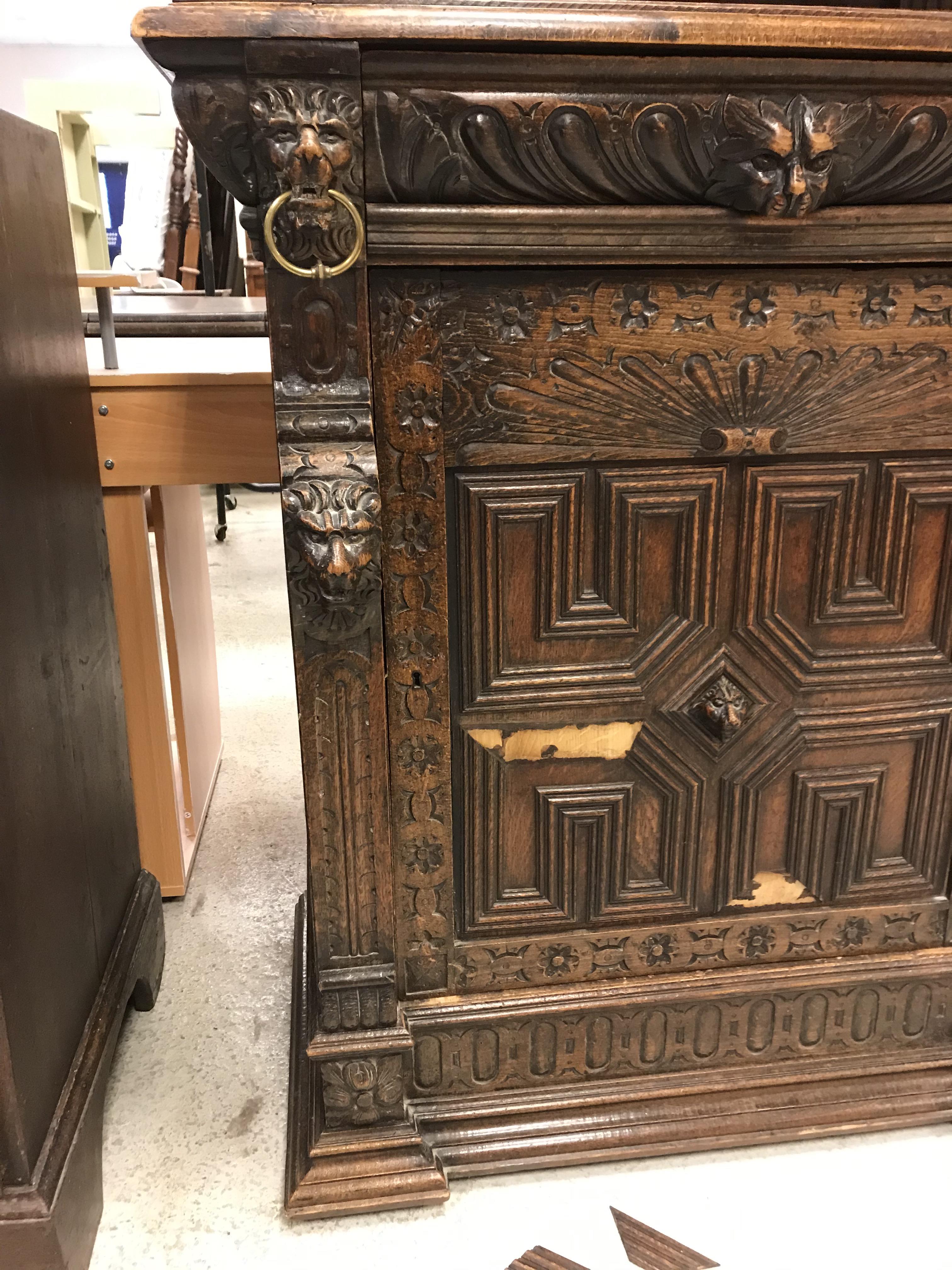 A Victorian carved oak Gothic Revival cabinet, - Image 24 of 24