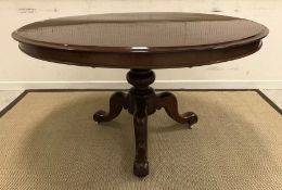 A mahogany breakfast table,