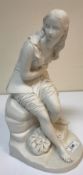 A Victorian Minton Parian ware figure "Dorothea" by John Bell, bearing relief mark,